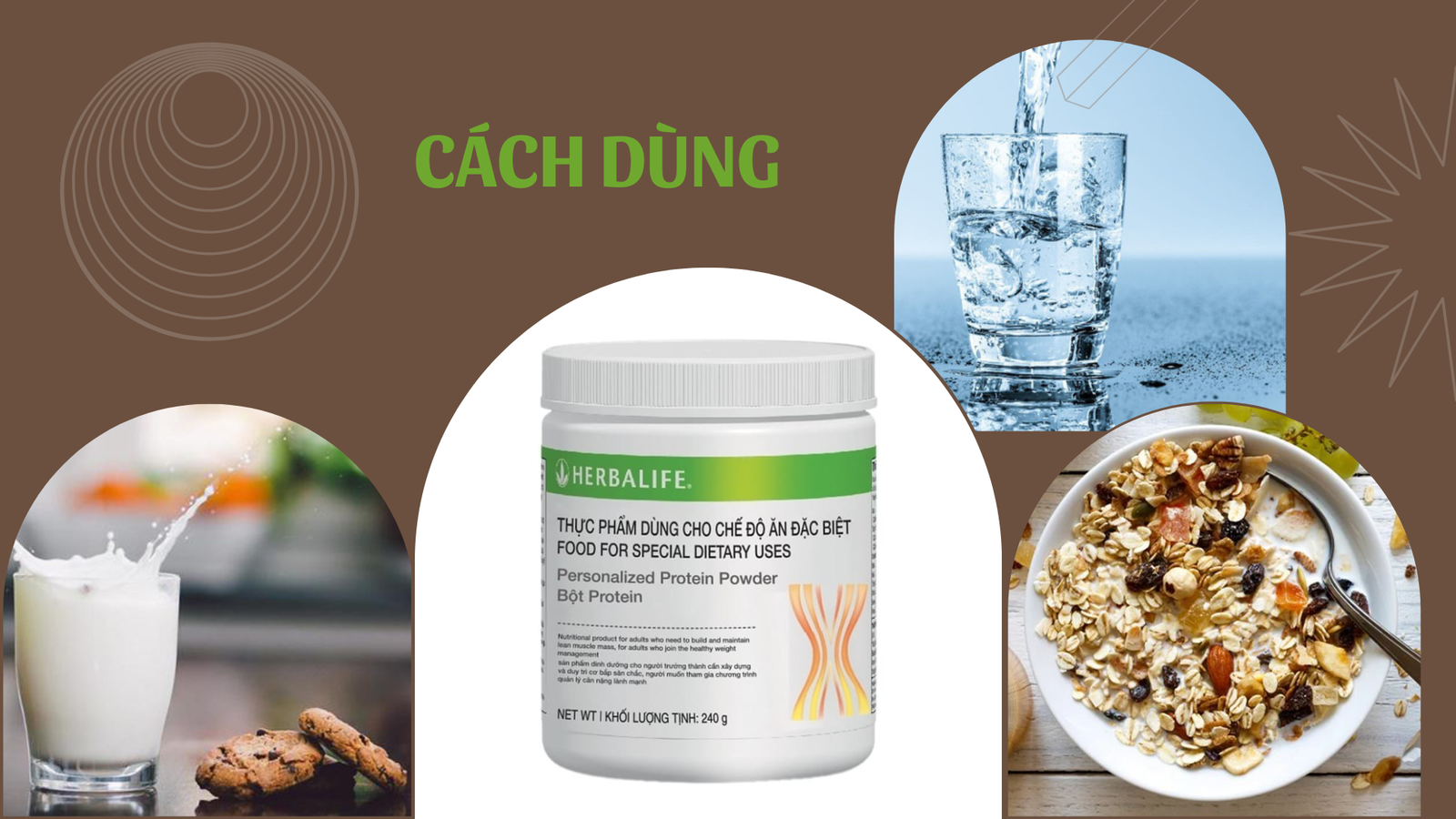 Thực phẩm chứa whey protein, protein đậu nành, dễ uống, hỗ trợ giảm cân hiệu quả.