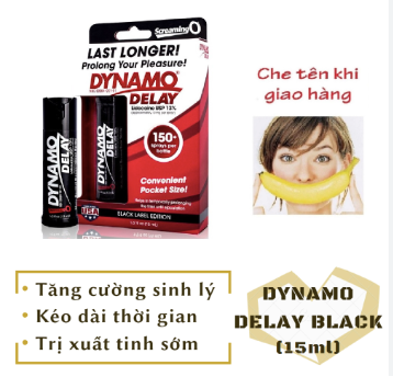Chai xịt Dynamo Delay Black Label kéo dài thời gian chính hãng Mỹ tăng cường phong- hakichi 2 Review Chai xịt Dynamo Delay Black Label Edition chính hãng Mỹ thuốc kéo dài thời gian loại tốt