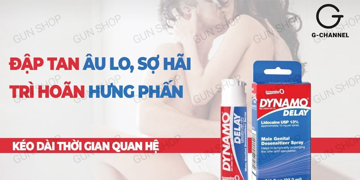 Chai xịt Dynamo Delay Mỹ 22ml kéo dài quan hệ tăng cường sức- hakichi 4 Bảng giá Chai xịt Mỹ Dynamo Delay - Kéo dài thời gian - Chai 22ml cao cấp