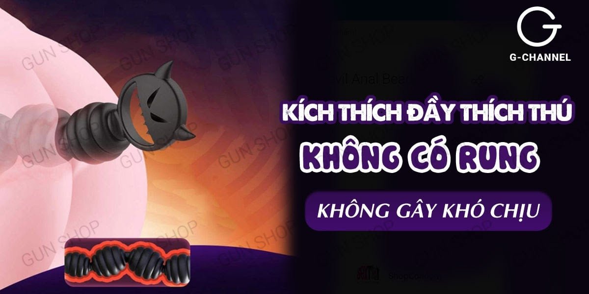 Địa chỉ bán Chuỗi hạt kích thích hậu môn 17 cm - Leten Devil Anal Bead mới nhất