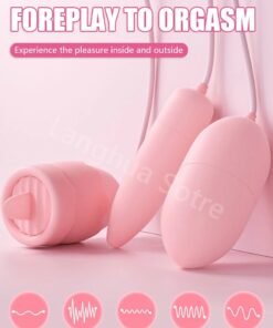 Review Trứng rung tình yêu Jiuuy 2 đầu kèm lưỡi liếm 3 in 1 giá tốt