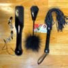 Đồ Chơi Bạo Dâm BDSM Sét 4 Món Cao Cấp Gồm Kẹp Vú Chổi - Roi - Gậy Phết Mông - Hakichi