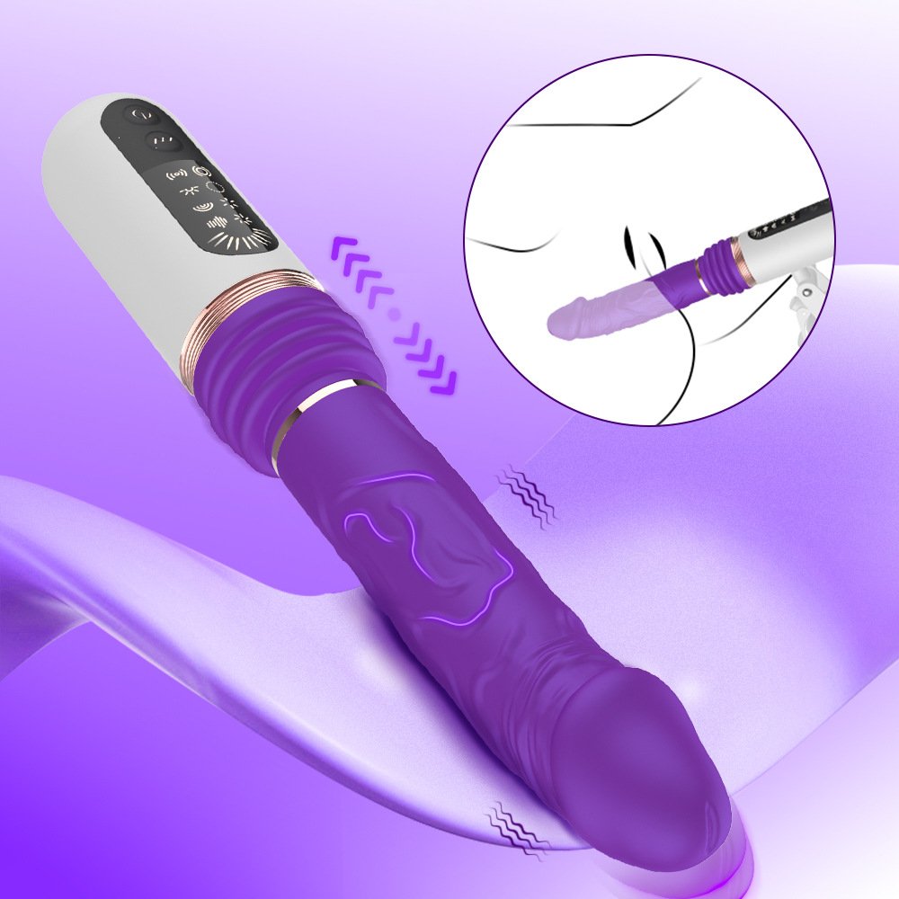 Dương Vật Giả Manual 8 Chế Độ Rung Thụt Sạc Điện Siêu Mềm Mượt