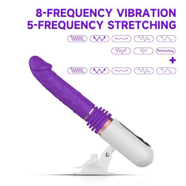 Dương Vật Giả Manual 8 Chế Độ Rung Thụt Sạc Điện Siêu Mềm Mượt