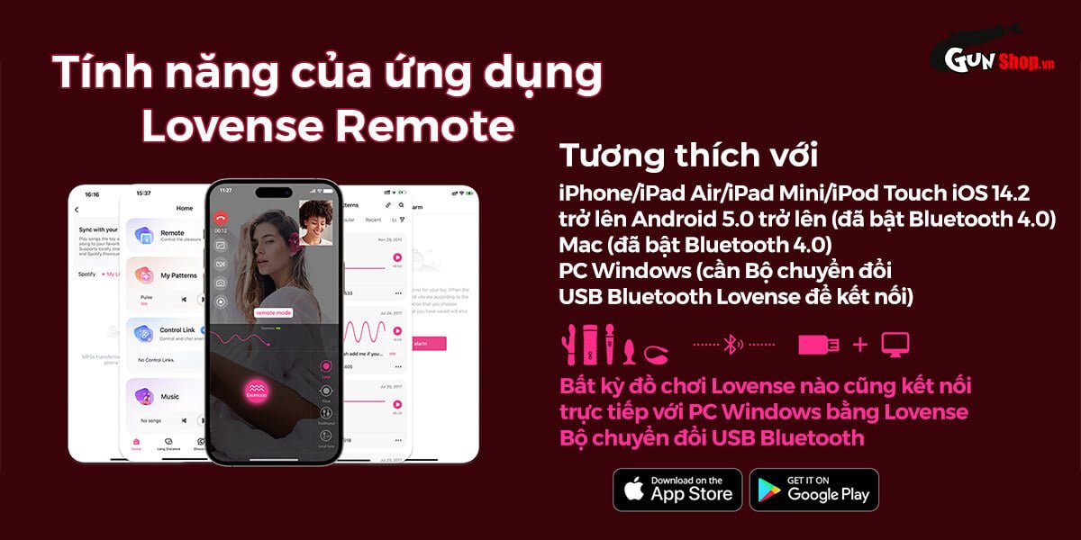 Đại lý Dương vật giả đa năng Lovense Gravity điều khiển qua app điện thoại hàng mới về