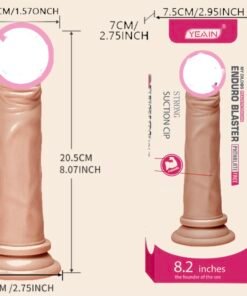 Dương vật giả Yeain Hồng 8.2 Gân nổi Độc đáo dính tường