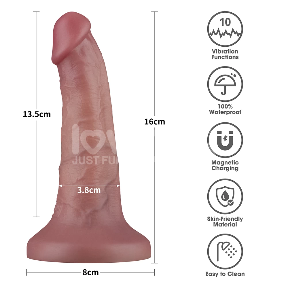 Cửa hàng bán Dương vật giả dính tường Lovetoy Dual Density 6 inch có rung giống thật cao- hakichi 16 Cửa hàng bán Dương vật giả dính tường Lovetoy Dual Density 6 inch có rung giống thật cao cấp