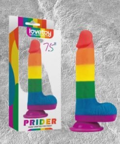 Lovetoy Prider 7.5 dương vật giả mềm dẻo đa sắc si&ecirc;u- hakichi