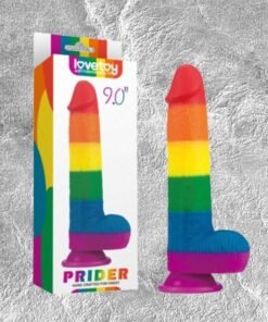 Dương vật giả đa sắc Lovetoy Prider 9.0 mềm dẻo d&iacute;nh tường, k&iacute;ch th&iacute;ch cực- hakichi