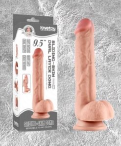 Dương vật giả si&ecirc;u mềm d&iacute;nh tường Skin Dong 9.5 cao cấp an- hakichi