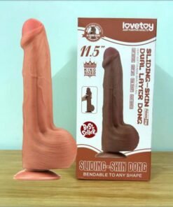 Dương Vật Giả Gắn Tường Lovetoy 11.5 Inch  Trượt Da 2 Lớp, Thiết Kế Cao Cấp - Hakichi