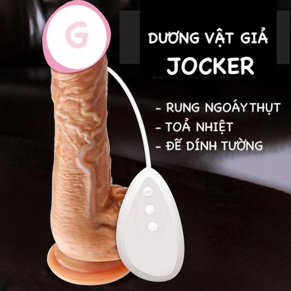 Bảng giá Dương vật giả đa năng Jocker rung ngoáy thụt có đế dính tường toả nhiệt hàng mới về
