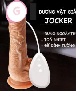 Bảng giá Dương vật giả đa năng Jocker rung ngoáy thụt có đế dính tường toả nhiệt hàng mới về