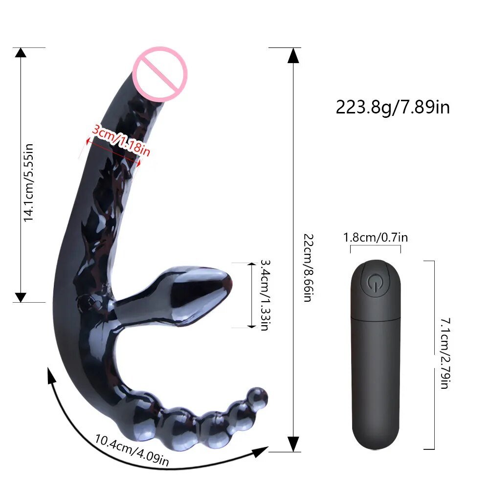 Dương vật giả đa năng 3 in 1 kích thích mạnh trứng rung nhập- Hakichi 4 Phân phối Dương vật giả đa năng 3 in 1 có 2 nhánh phụ kích thích kèm trứng rung loại tốt