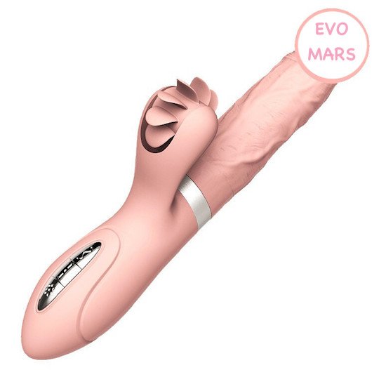 Nơi bán Dương vật cao cấp rung thụt tỏa nhiệt kết hợp lưỡi liếm siêu mềm - Vibrator Evo Mars chính hãng
