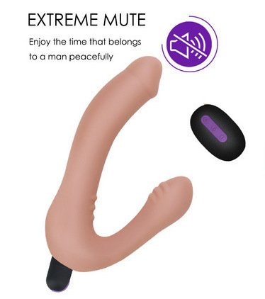 Dương vật giả 2 đầu Lovetoy Ijoy Strapless 10 chế độ rung siêu kích thích