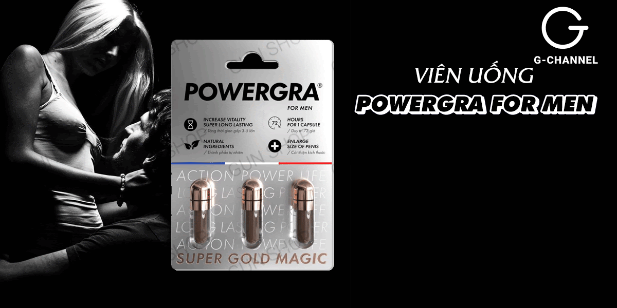 Powergra For Men viên uống tăng kích thước kéo dài quan hệ hiệu- hakichi 2 Bảng giá Viên uống tăng kích thước kéo dài thời gian Powergra For Men - Vỉ 3 viên nhập khẩu