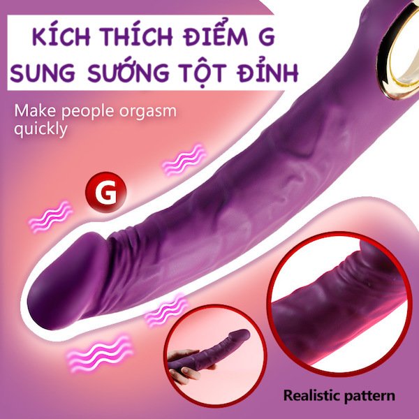Bỏ sỉ Dương vật giả Jump-O kích thích điểm G 10 chế độ rung nhập khẩu