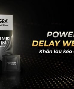 Bảng giá Khăn lau chống xuất tinh sớm Powergra Delay Wet Wipes kéo dài thời gian - Hộp 10 cái mới nhất