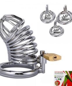 Khóa Dương Vật Thép Không Gỉ Thiết Bị Kiềm Chế Nam Giới Cao Cấp - Hakichi
