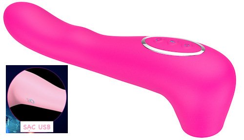 Máy bú mút 2 đầu chày rung toả nhiệt kích thích điểm G tăng khoái cảm