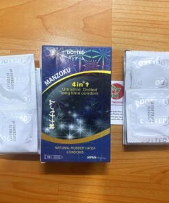 Shop Bán Bao Cao Su Manzoku 4 in 1 Xanh Ultrathin Dotted Long Time Condom Chính Hãng Nhật Bản - Hakichi