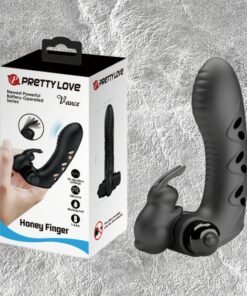 Ng&oacute;n tay rung Pretty Love Vance 2 r&acirc;u silicon cao cấp đa chế- Hakichi