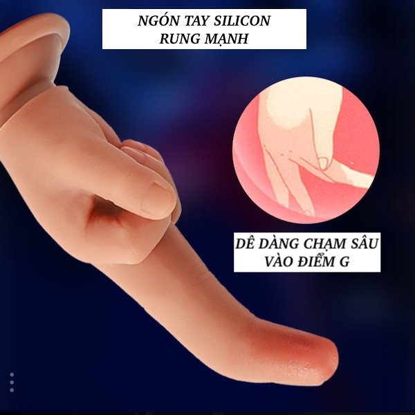 Dương vật giả ngón tay giữa khổng lồ Rotten hand rung mạnh silicon mềm mại