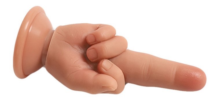 Dương vật giả ngón tay giữa khổng lồ Rotten hand rung mạnh silicon mềm mại