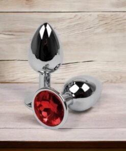 Phíc Cắm Hậu Môn inox Có Đính Đá Trơn Bóng phát sáng - Hakichi