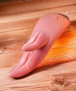 Sextoy Lưỡi Rung Kép Giống Thật Chất liệu Siêu Mềm - Sextoy Cao Cấp - Hakichi