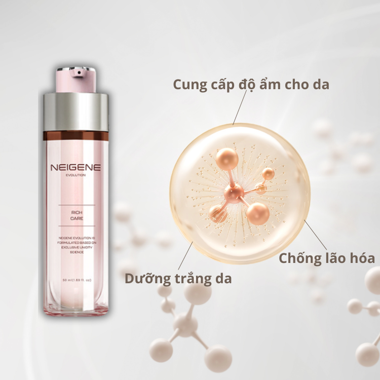 Kem dưỡng da Unicity Neigene Evolution Rich Care (50ml) - Hakichi 4 tac dung kem duong unicity