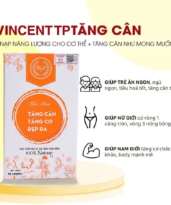 Thảo mộc Tăng cân Vincent dành cho cơ địa gầy lâu năm an toàn chính hãng tăng 3-5kg sau 1 liệu trình