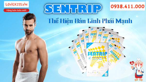 Tem ngậm Sentrip Korea Tadalafil 20mg tăng sinh lý mạnh mẽ kéo dài thời gian quan hệ