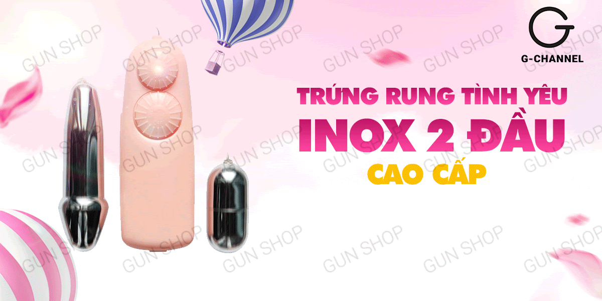 Trứng rung tình yêu inox 2 đầu cao cấp – Baile Double Bullets Hot chính- Hakichi 2 Sỉ Trứng rung tình yêu inox 2 đầu cao cấp - Baile Double Bullets Hot chính hãng