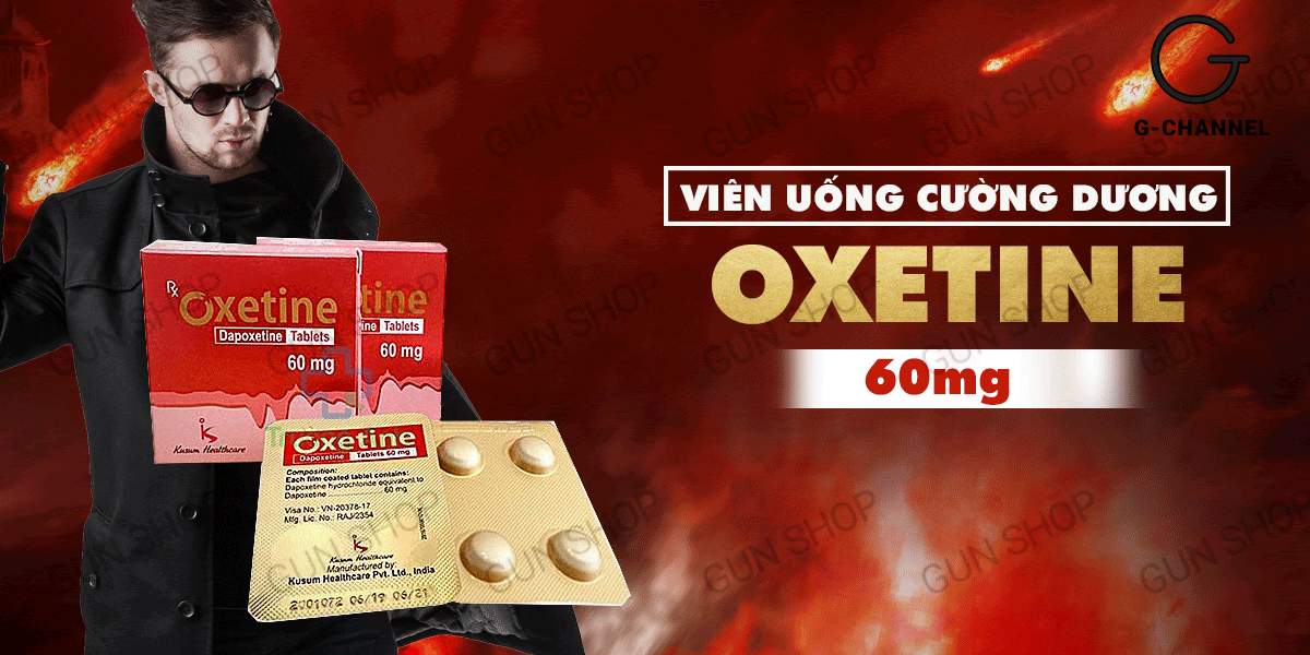 Viên uống tăng cường sinh lý Oxetine 60mg – Hộp 4 viên hiệu- hakichi 2 Viên uống tăng cường sinh lý Oxetine 60mg - Hộp 4 viên hiệu quả