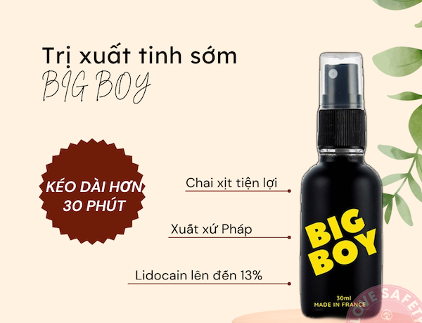 Chai Xịt Big Boy 30ml Kéo Dài Thời Gian Tăng Cường Sinh Lý- hakichi 2 Địa chỉ bán Chai Xịt Big Boy 30ml kéo dài thời gian chống xuất tinh sớm mới nhất