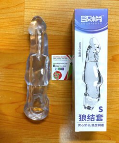 Bao Cao Su đôn Dên Trong Xuất Tăng Kích Thước 8 phân Aichao Walf Knot LS  Cho Nam Có Quay Đeo Bìu - Hakichi