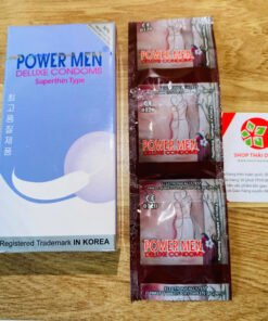 Bao Cao Su Siêu Mỏng POWER MEN DULUXE CONDOMS Hộp 12 Cái - BCS Cao Cấp - Hakichi