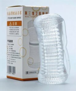 Cốc Thủ Dâm 3D Trong Suốt 2 Đầu – Nhỏ Gọn Mềm Mịn Kích Thích Tự Nhiên - Hakichi