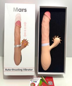 Dương Vật Cầm Tay Rung Thụt Toả Nhiệt Cao Cấp  Kết Hợp Lưỡi Liếm Siêu Mềm - Vibrator Evo mars