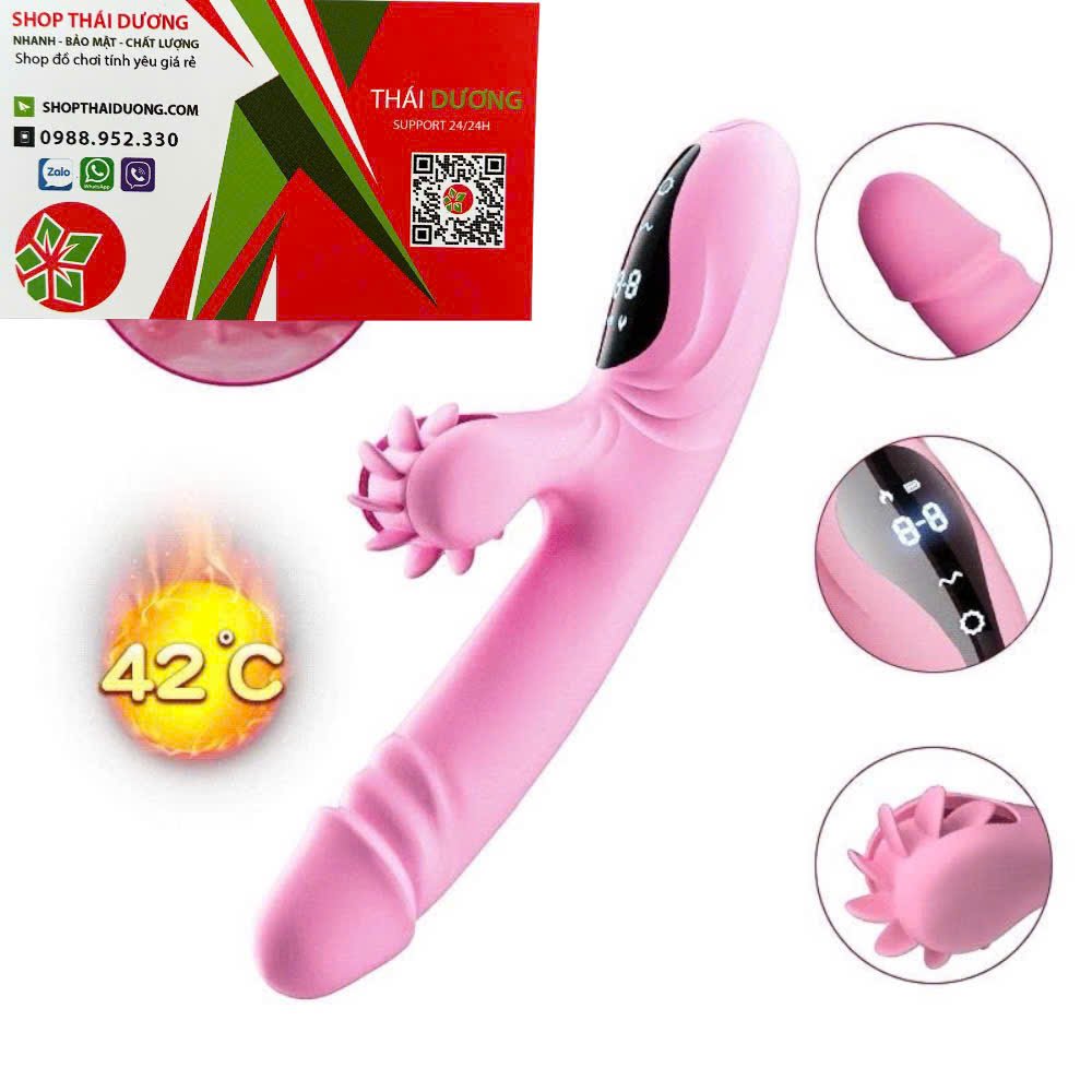 Dương Vật Giả Rung thụt 9 Chế Độ Màn Hình Cảm Ứng - Kết Hợp Xoay Liếm Toả Nhiệt Đa Năng - Hakichi 7 Dương Vật Giả Rung thụt 9 Chế Độ Màn Hình Cảm Ứng - Kết Hợp Xoay Liếm Toả Nhiệt Đa Năng