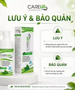 Bọt Vệ Sinh Nam Nữ Hỗ Trợ Giảm Hạt Ngọc, S/ùi, Mụn Li Ti, Gai SD, Giảm Mùi Hôi [CARELIIZ 120ML] - Ảnh 7