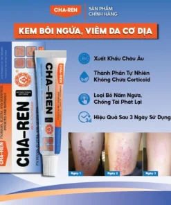 Kem Bôi Nấm Ngứa Viêm Da Cơ Địa CHA-REN Hàng Xuất Khẩu Châu Âu (EU) Dứt Điểm Hắc Lào, Nấm Da Đầu