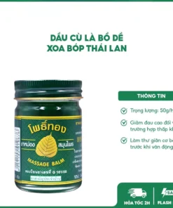 Dầu Cù Là Bồ đề Xoa Bóp Thái Lan 50gr - Giảm đau Nhức, Thư Giãn - Hàng Chính Hãng