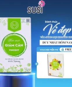 Viên Uống Giảm Cân Vincent Sâm Tố Nữ Trà Thảo Mộc Giảm Cân Giảm Mỡ Trong Máu An Toàn Tặng Detox