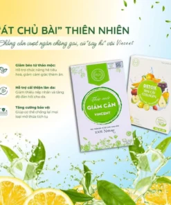 Viên Uống Giảm Cân Vincent Sâm Tố Nữ Trà Thảo Mộc Giảm Cân Giảm Mỡ Trong Máu An Toàn Tặng Detox - Ảnh 5