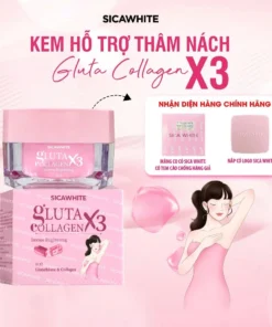 Kem nách mờ thâm - S C SICAWHITE - GLUTA COLLAGEN X3 INTENSE WHITENING WITH GLUTATHIONE & COLLAGEN 10GR - Ảnh 8
