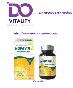 Viên uống Hupavir Immunocaps hỗ trợ đào thải HPV, sùi mào gà , hỗ trợ tăng cường đề kháng cho cả nam và nữ lọ 60 viên - Ảnh 3