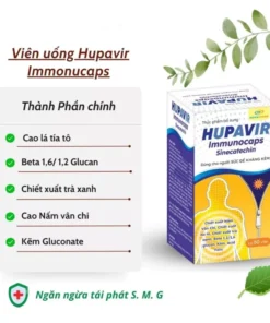 Viên uống Hupavir Immunocaps hỗ trợ đào thải HPV, sùi mào gà , hỗ trợ tăng cường đề kháng cho cả nam và nữ lọ 60 viên - Ảnh 9